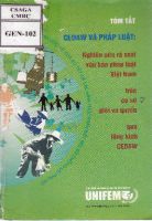 CEDAW VÀ PHÁP LUẬT: Nghiên cứu rà soát văn bản pháp luật Việt Nam trên cơ sở giới và quyền qua lăng kính CEDAW